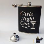 بطری طرح girls night out برند nbc فلزی روکش چرم